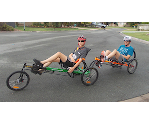 Tandem with delta trikes