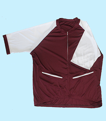 SS Burgundy body, White Sleeve