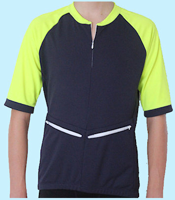 SS Navy body, Fluro Yellow Sleeve