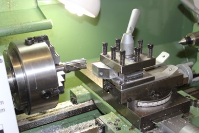 Adapter block on machine