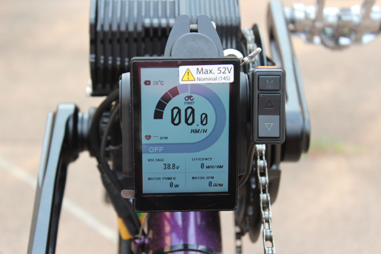 Electric assist motor display